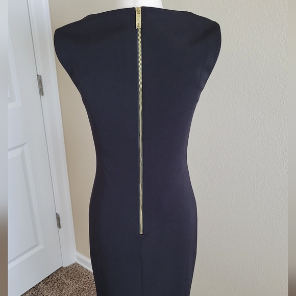 Ted Baker Black Bodycon Embroidered Dress Size 2 - Picture 4 of 5